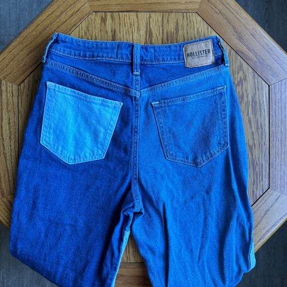 *HOLLISTER* Junior's Patchwork Denim Jeans Size 3 - Picture 9 of 13